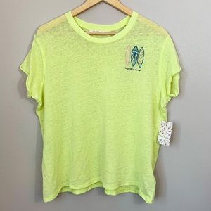 Free people We the free lime combo T-shirt